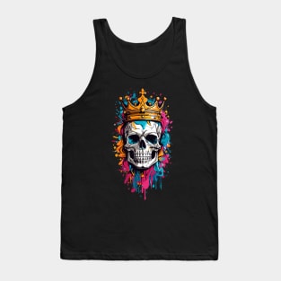 Skull Colorful Splash Tank Top